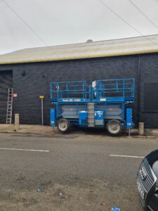 Industrial building exterior suitable for commercial painter and decorator Leicester services.