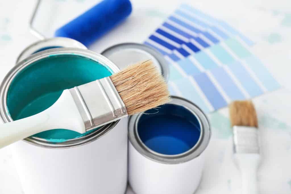 decorator paint and colour swatches